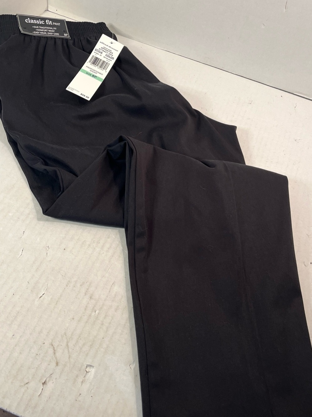 Alfred Dunner Women’s Black Straight-Leg Pants